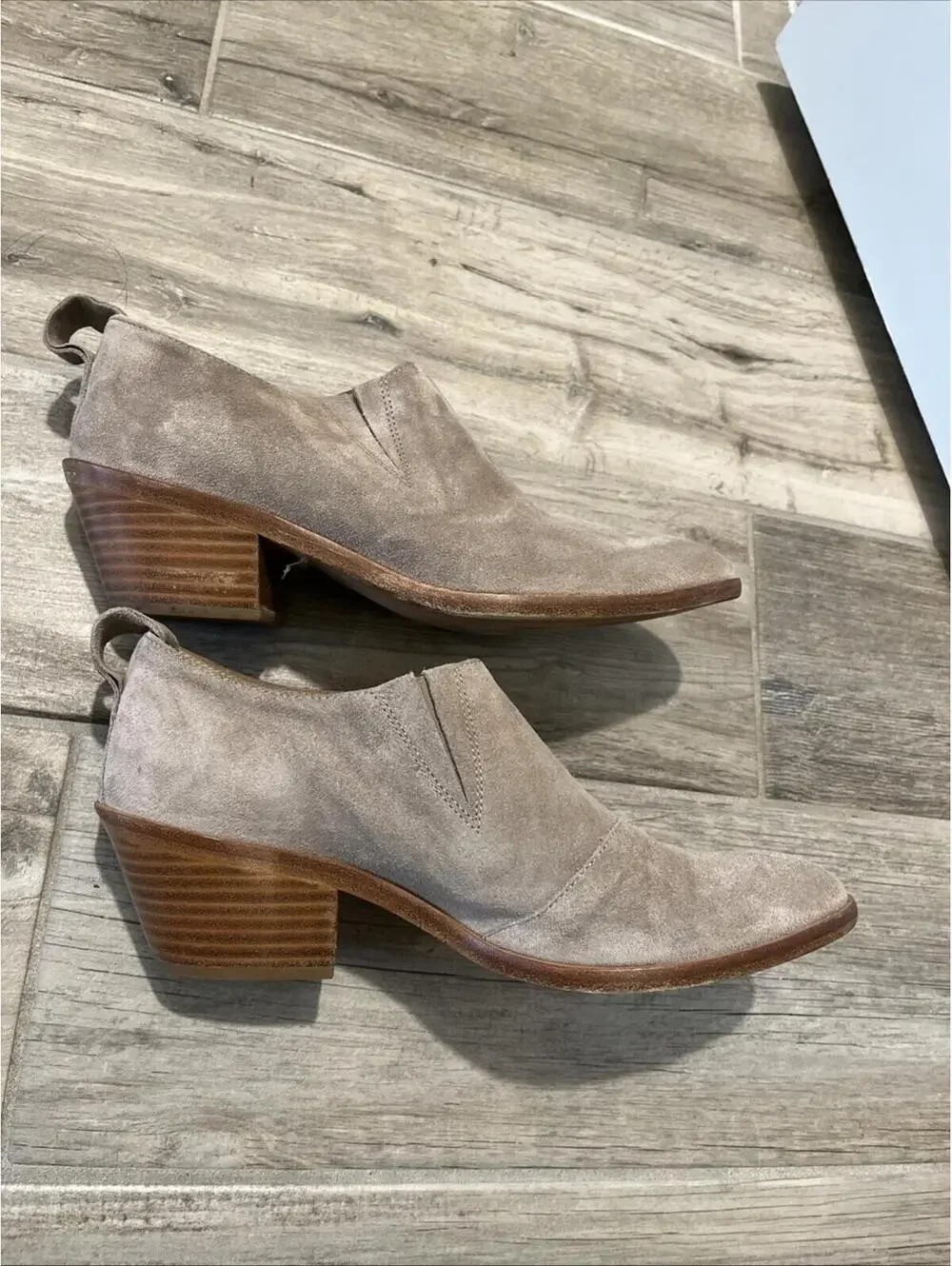 RAG AND BONE THOMPSON LADIES SUEDE ANKLE GREY BOOTS IT39/US9 MADE ITALY RP$500